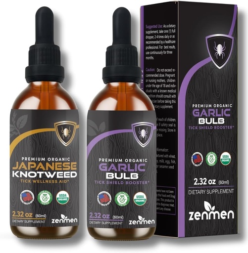 [BRSRAEIHCICQ4DTB] Zenmen Immune Support Bundle: Japanese Knotweed and Garlic Tinctures