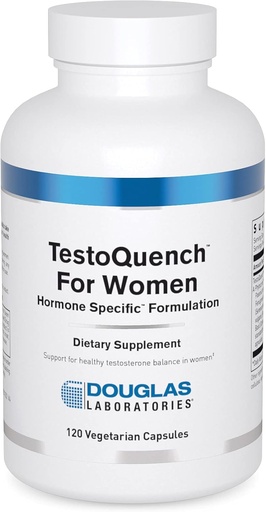 [BRSWIEA5BUAB4DA5] Douglas Laboratories TestoQuench for Women - Memory, Skin, Hair & Heart Health Supplement* - With Saw Palmetto, Holy Basil & Fennel Seed - 120 вегетарианских капсул