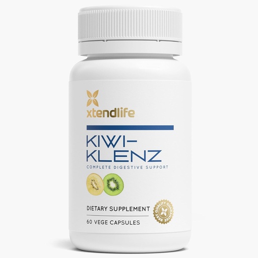 [BRSWIEYQCIMWGGT4] Xtendlife Kiwi-Klenz Digestive and Gut Support Supplement for Bloating, Gas, and Indigestion - Natural Prebiotic with Health Enzymes - 30 Day Supply