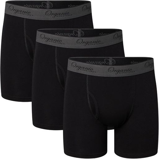 [BRSROFADCF5BG3D4] Organic Signatures Miesten alusvaatteet Boxer Briksts Cool Soft Stretchy Ethical 3 Pack