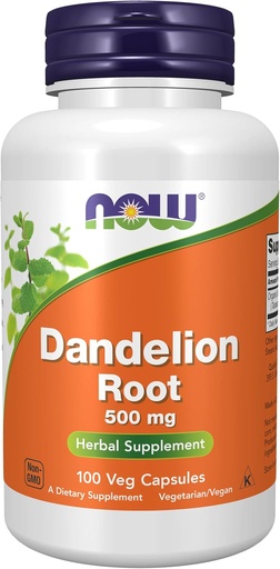 [BRSWIGDYOICGYYLK] NOW Foods Dandelion Root 500 mg Caps, 2 pk