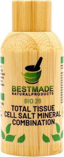 [BRSWKZYDDIJRSELA] Bestmade Total Tissue Cell Salt Мінеральні Комбінація BIO28 - Допомагає ваше тіло Absorb і використовувати поживні речовини, підвищує рівень енергії, допомагає поліпшити шаблони сну, загальне здоров'я і Vitality, 350 Пелюшки
