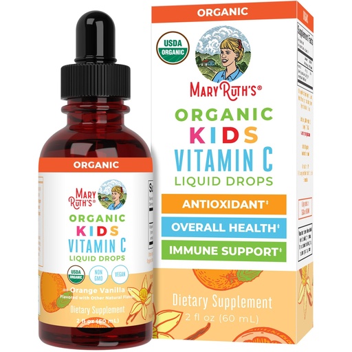 [BRSWYBQKPMBWEHLB] MARYRUTH'S Kids Vitamin C Drops | Vegan Immune Support Supplement for Ages 4-13 | Immune Support & Overall Health | Vitamin C from Organic Acerola Fruit Extract | 2oz