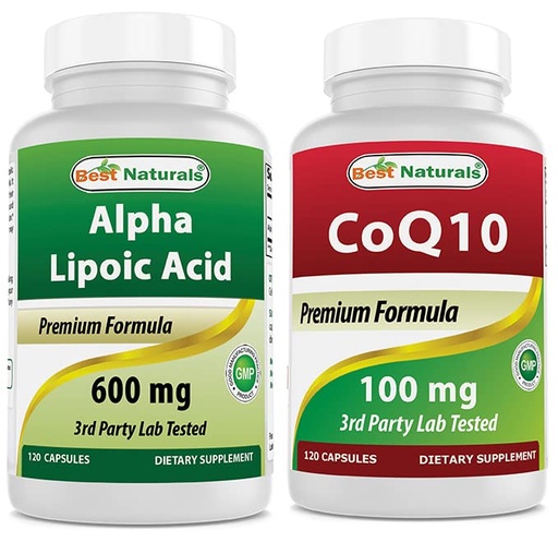 [BRSRMAI7BV6BG2Y3] Best Naturals Alpha Lipoic Acid 600 mg & COQ10 100 mg