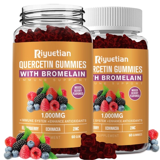 [BRSROZAZOQIBME32] Bromelain, with Zinc, Vitamin C, Elderberry for Lung Immune Support Supplement for Kids Adults, Cardiovascular,Aging Support Chewable Vitamins,Vegan, 120 Count