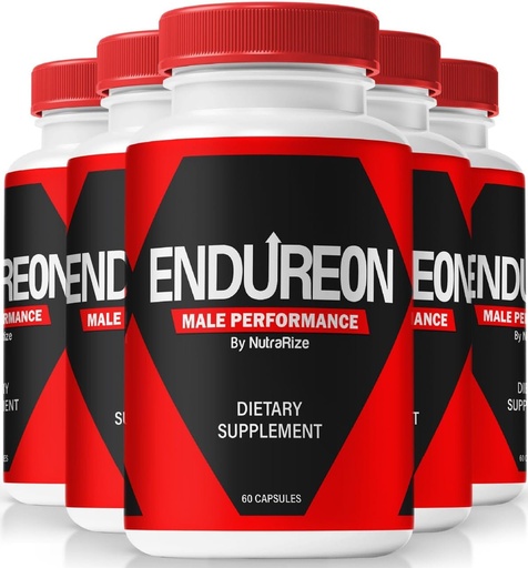 [BRSRAFAZAAPW22D4] NutraRize (5 Pack) Endureon Pills – Daily Support Formula with Premium Ingredients to Help Sustain Men’s Energy, Performance & Everyday Wellness | Easy-to-Take Capsules (300 Capsules)