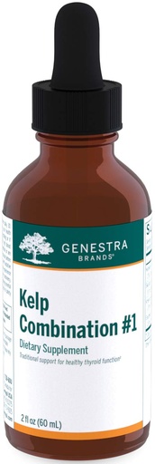 [BRSWIZ3RAIFROAYZ] Genestra Brands Kelp Combination #1 | Contains Bladderwrack, Borage, Skullcap, American Ginseng and Eleuthero | 2 fl. oz.