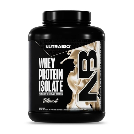 [BRSWIFQZOIFWM3T4] NutraBio 100% Whey Protein Isolate Protein Powder, 25g Protein with Complete Amino Acid Profile, Non-GMO, Soy & Gluten Free, Low Carb, Low Calorie Whey Protein Powder, Raw Unflavored, 50 Servings