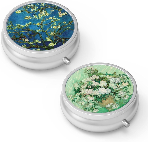 [BRSW2FA2CUFQMDLG] Pill Box 3 Kiçik Pill Case, Pocket və ya Purse Pill Organizer Pill Konteyner Qadınları, Cəstəyi, Balıq Yağı və Təhsilləri(2pcs)