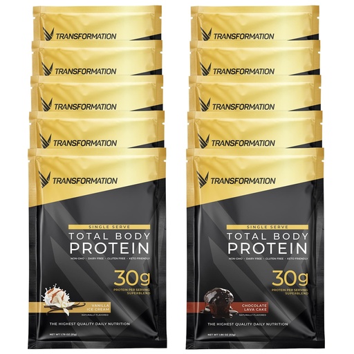 [BRSW2BQLBEMBOGQY] Transformation Protein Super Blend | Egg White, Collagen Peptides, and Plant Protein | 15 Billion CFU Probiotics | Digestive Enzymes | MCT Oil | Low Carb Shake for Men & Women | Variety, 10 pack