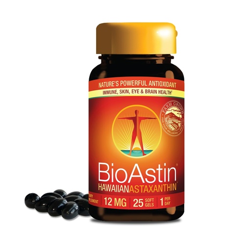 [BRSWIED6CV4BUCY5] Nutrex Hawaii BioAstin Hawaiian Astaxanthin - 12mg, 25 Softgels - Farm-Direct Premium Antioxidant Supplement to Support Eye, Skin, Joint & Immune System Health - Non-GMO & Gluten-Free