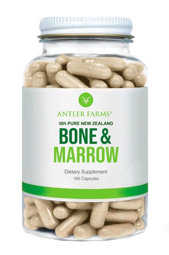 [BRSWGEIECEOQAF3O] Antler Farms - 100% Pure New Zealand Bone & Marrow, 180 Capsules, 750mg - Grass Fed, Pasture Raised Whole Bone Extract, Healthy Essential Fats, Stem Cells, Collagen, Calcium, Phosphorus and Minerals