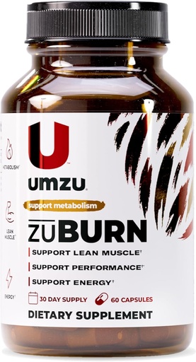 [BRSW2FA3AF4GCADF] UMZU ZuBurn Energy Support Supplement – 30 Day Supply – Caffeine, Mitoburn, Capsimax, Grains of Paradise, B6 &amp; B12 – Supports Daily Energy, Focus & Active Lifestyle – cGMP, USA Assembled