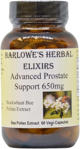 [BRSWYZT7CJ6GYYD3] Advanced Prostate Support | Buckwheat Bee Pollen Supplement | 750mg Per Capsule | Urinary and Prostate Health | Menopausal Support for Women | 60 Vegan, Halal, and Kosher Capsules | Non-GMO