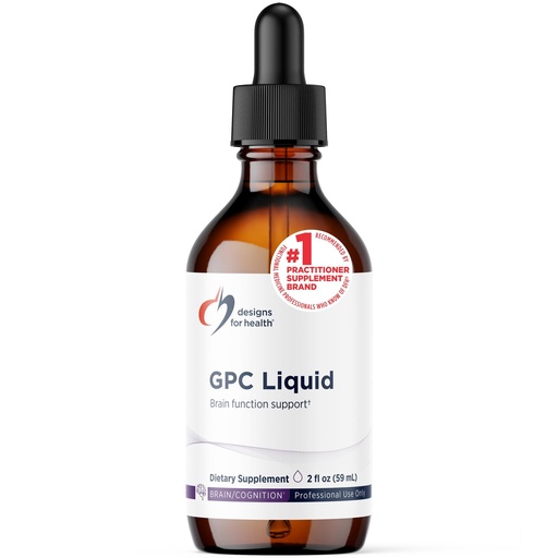[BRSWIZA7A4JWIFDE] Designs for Health GPC Liquid Drops - 600mg Soy Free Alpha Glycerophosphocholine Supplement, Non-GMO GPC Choline from Sunflower Lecithin - Supports Healthy Brain Function (30 Servings / 2oz)