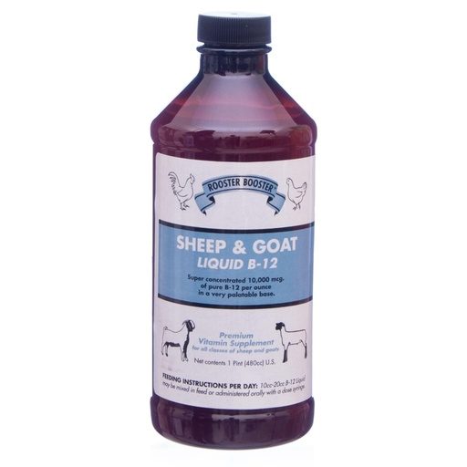 [BRSWIGIEBUOQ2HD6] Rooster Booster B-12 Sheep and Goat Liquid, 16-Ounce