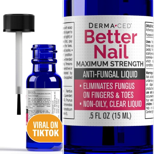 [BRSWGZQ5OIBG233B] Better Nail - Nail altında Fungus üçün müalicə - Maksimum Strength, 25% Nail Support üçün Anti Fungal Solution, Nail Restoring