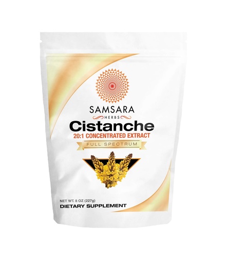 [BRSWGGT6C4PAG3LV] Samsara Herbs Cistanche Extract Powder (8oz) 20:1 Concentration - Made in the USA - 3rd Party Tested - Strength, Vitality & Mood (Huge 2950mg Serving)