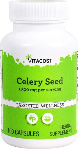 [BRSWIZT7BIAAAEDO] Vitacost Celery Seed -- 1,500 mg per serving - 100 Capsules