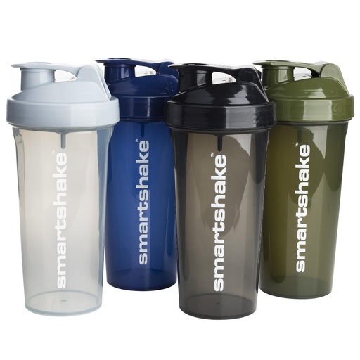 [BRSROGQCOYOQI2DZ] Smartshake Lite 4 Pack 800 ml/27 oz Protein Shaker Bottle | Silent Mixing | Leak-Proof Shaker Bottle | Shaker Cups For Protein Shakes | Gym Shaker Bottle | BPA-Free, Dishwasher Safe | Multicolor
