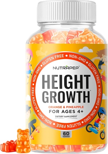 [BRSRAFQ3OQPAK3TO] Teens Height Growth Supplement Gummies - Kids Grow Taller Natural Height Increaser Multivitamin - with Calcium Vitamin D3 K2 Zinc L-Arginine L-Glutamine L-Ornithine for Boys Girls
