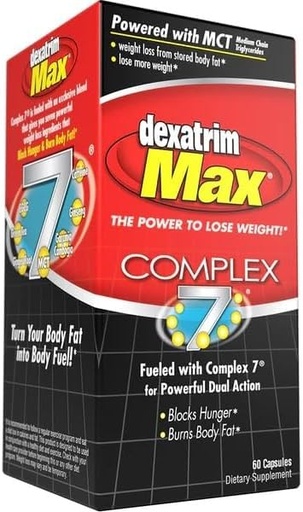 [BRSRO2QLCAPBOEY2] ILIOS Dexatrim Max Appetite Suppressant for Weight Loss – 1 Pack Weight Loss Pills for Women & Men, Fat Burner Supplement to Reduce Hunger, Complex 7 Formula, 60 Capsules Packaging