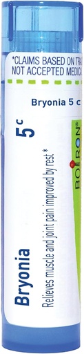 [BRSWIGYTOMPRAALG] Boiron Bryonia 5C Homeopathic Medicine for Muscle & Joint Pain - 80 Pellets