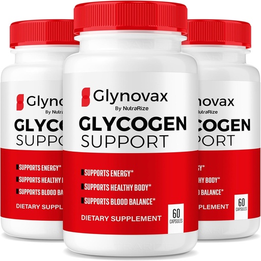 [BRSRAGAECMDWA2Q4] NutraRize (3 Pack) Glynovax Pills, Glynovax Glycogen Support Formula, All Natural Supplement to Maintain Healthy Stable Levels, Official Glyno Vax Reviews (180 Capsules)