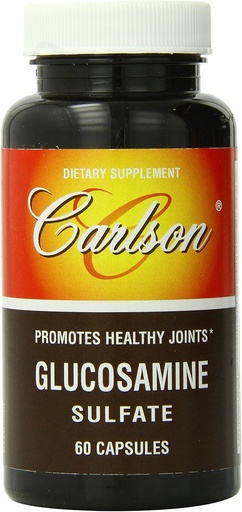[BRSWIYILCUAAEETK] Carlson Labs Glucosamine Sulfate, 750mg, 60 Capsules