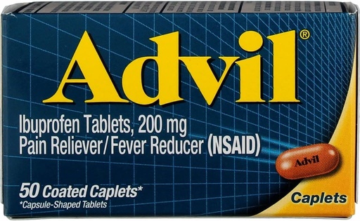[BRSROYYOOBYGOCA3] Advil Pain Reliever/Fever Reducer 200 mg Coated Tablets 50 ea (Pack of 6)