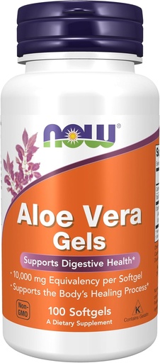 [BRSWIYYPOMMAEAAV] Aloe Vera Gels, 100mg, 100 Softgels (Pack de 3)