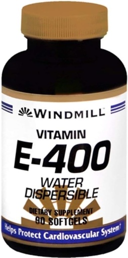 [BRSWIYYLBAMR4C3O] Vitamin E SFGL 400 IU WTR DS WMILL, 90 Count
