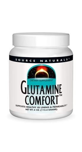 [BRSWKHYYCZ7WG2LF] Source Naturals Glutamine Comfort, Supports Healthy GI Lining and Permeability*, 4 Ounce Powder