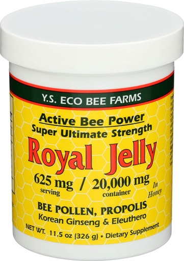 [BRSWIYT3PMDRM2YZ] YS Royal Jelly/Honey Bee - Royal Jelly In Honey Ult Strength, 11.5 oz gel