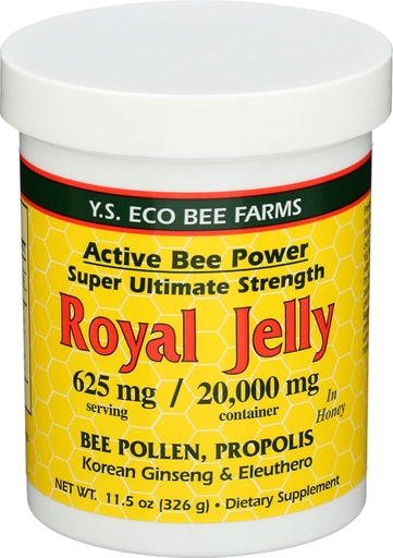 [BRSWIYT3PMDRM2YZ] YS Royal Jelly/Honey Bee - Royal Jelly In Honey Ult Strength, 11.5 oz gel