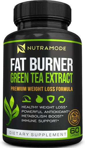 [BRSWYZABO4HGGDQY] Premium Green Tea Extract Fat Burner Supplement with EGCG-Natural Appetite Suppressant-Healthy Weight Loss Diet Pills That Work Fast for Women and Men-Detox Metabolism Booster to Burn Belly Fat Fast