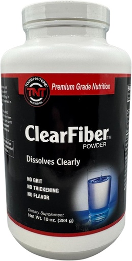 [BRSW2HT5AADQMAIZ] TOUGH-N-TONE ClearFiber Powder – Soluble Fiber with SunFiber® PHGG – Tasteless, Odorless, Non-Thickening – Supports Digestive & Heart Health – Prebiotic