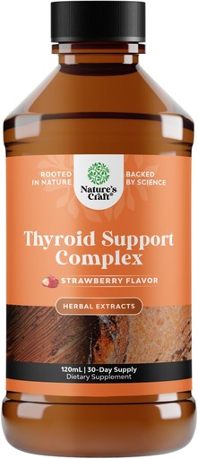 [BRSRMFL7PN6WOET2] High Absorption Thyroid Support Supplement - Vegan Liquid Iodine Supplements for Thyroid Support for Women and Men with Myo-Inositol Selenium and Stinging Nettle for Enhanced Energy and Focus