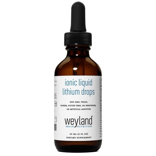 [BRSWGCT4AEMWODTJ] Ionic Liquid Lithium Drops | Magnesium, Sodium, Potassium, Lithium | Brain Health | Trace Mineral Drops | 60 mL (2 Fl Oz)