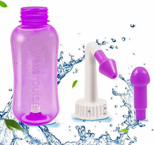 [BRSWYEDRC4PR433Z] Nasal Wash Bottle, Abnaok Sinus Rinse and Nasal Irrigation Nasal Wash Bottle Pot Device Nasal Irrigation Perfect for Adult & Kid