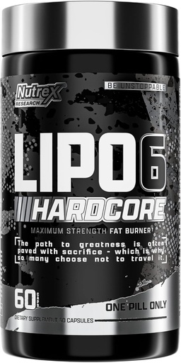 [BRSWYZIYCADWCEI3] Nutrex Research Lipo-6 Hardcore Supplement, podporuje metabolizmus a energiu, Diétne Kapsule 60