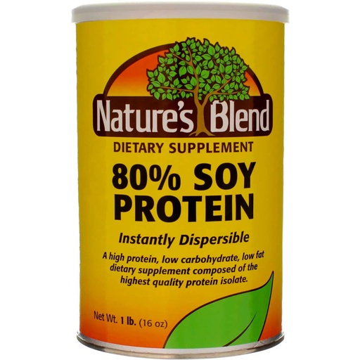 [BRSWIZQCCQBQOYDE] Protein Powder 80% Soy Isolate 1 lb Pwdr