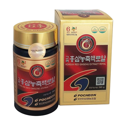 [BRSWIHYHAQPA43DA] Pocheon 240g(8.5oz), 100% Pure Korean 6Years Root Panax Red Ginseng Extract Royal, 70% Solid State, Saponin, Natural Immune Support