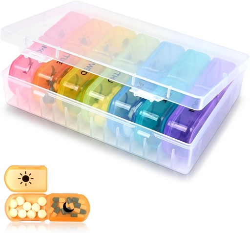 [BRSROZAYAR7RQAI4] 2-Times a Day Pill Organizator 