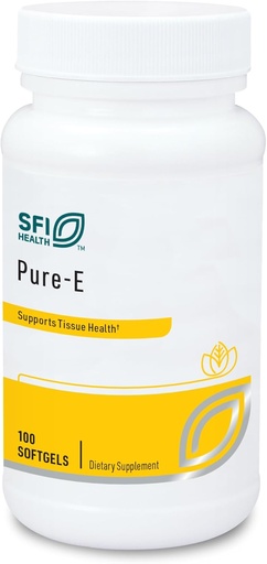[BRSWIYY7BZ5BACQ7] Klaire Labs SFI Health Pure-E - טבעי D-Alpha & מעורב Tocopherols גבוה ב Gamma Tocopherol (100 Softgels)