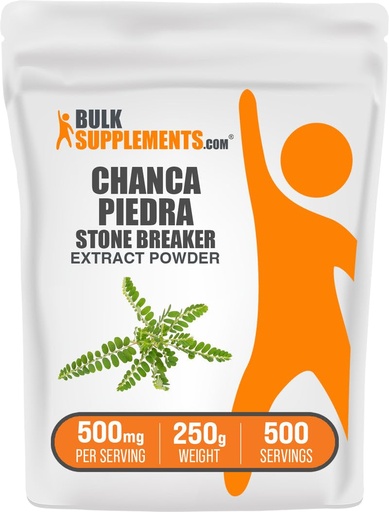 [BRSWGGT2OAIQOF35] BulkSupplements.com Chanca Piedra Extract Powder - Chanca Piedra Stone Breaker, Kidney Support Supplement - Vegan & Gluten Free, 500mg per Serving, 250g (8.8 oz) (Pack of 1)