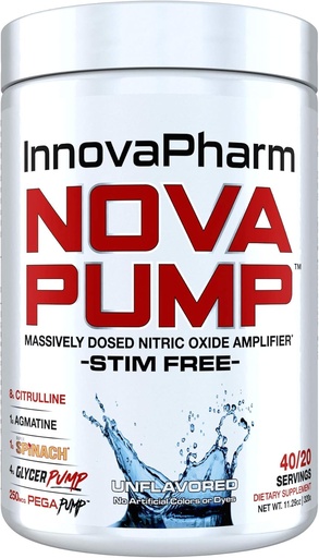 [BRSWGH3QDEHGKDQ3] InnovaPharm NOVAPUMP (não aromatizado) 320 gramas