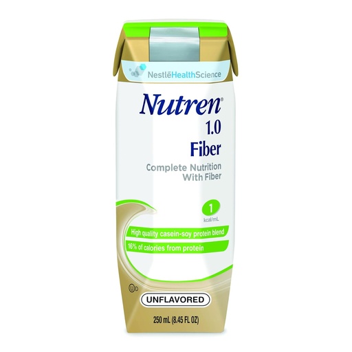 [BRSWIFAHCYPQK3T6] Nutren® 1.0 Fiber - Unflavored - Calories 250 / 250 mL Packaging 250 mL Tetra Prisma - Case of 24
