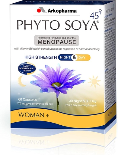 [BRSWIYYPAUFR62DO] Arkopharma Phyto Soya Night & Day, 30 day caps & 30 night caps