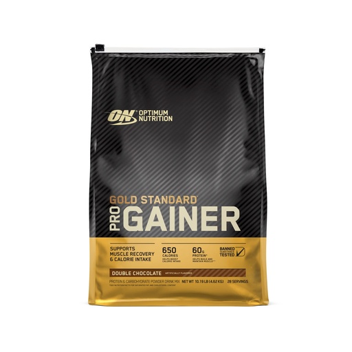 [BRSWIYANDIAA4FA3] Optimum Nutrition Gold Standard Pro Gainer, Weight Gainer Protein Powder, Double Chocolate, 10.19 Pounds (Packaging May Vary)